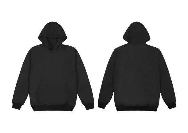 Black Echo Hoodie Front View