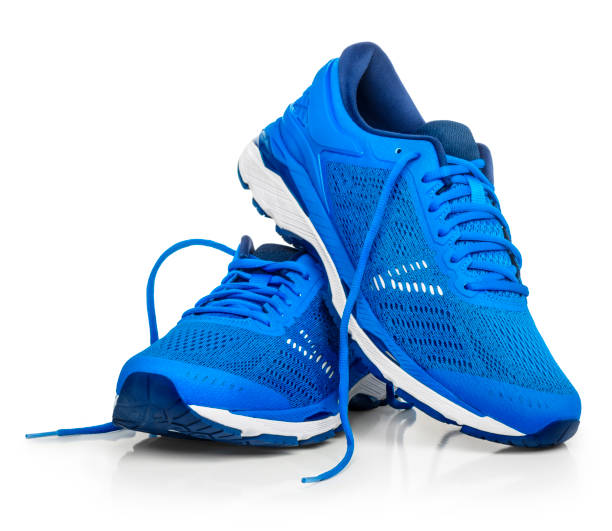Blue Running Shoes Front View
